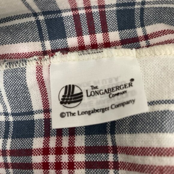 Longaberger LinerPlaid 224972 Farmhouse Traditional Cotton USA - Picture 6 of 7